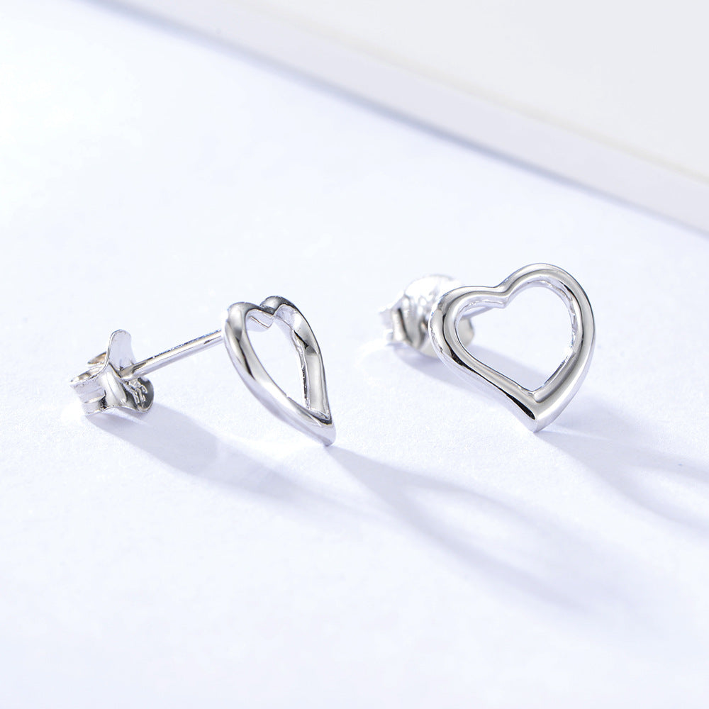 Simple  Heart Stud Earrings