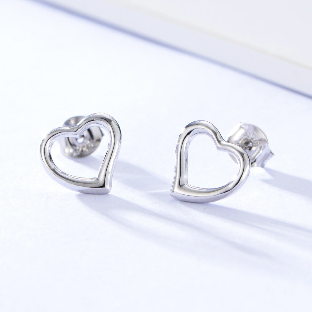 Simple  Heart Stud Earrings