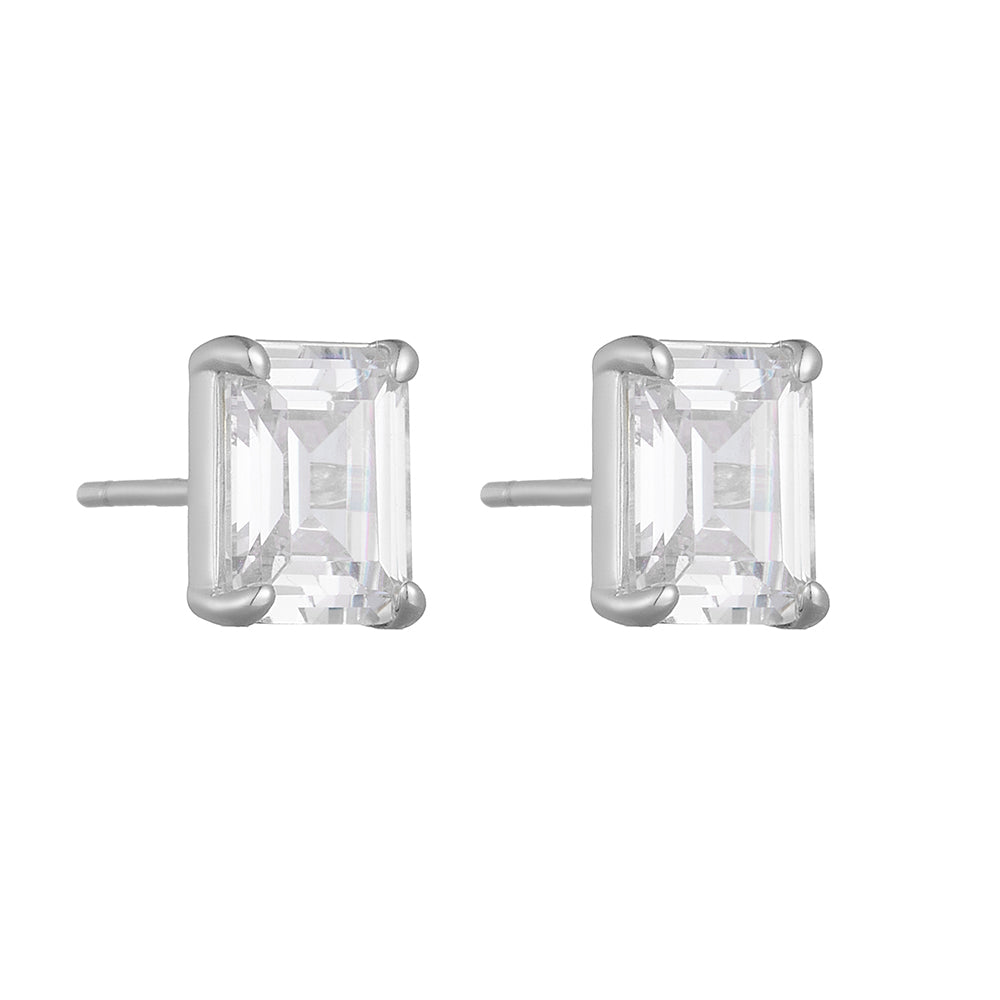 Luxury Geometric Square Zircon Stud earrings
