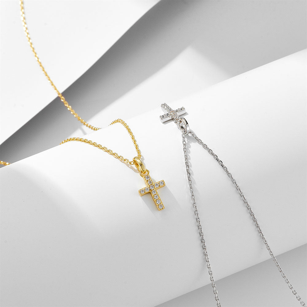Simple Cross Pendant Necklace