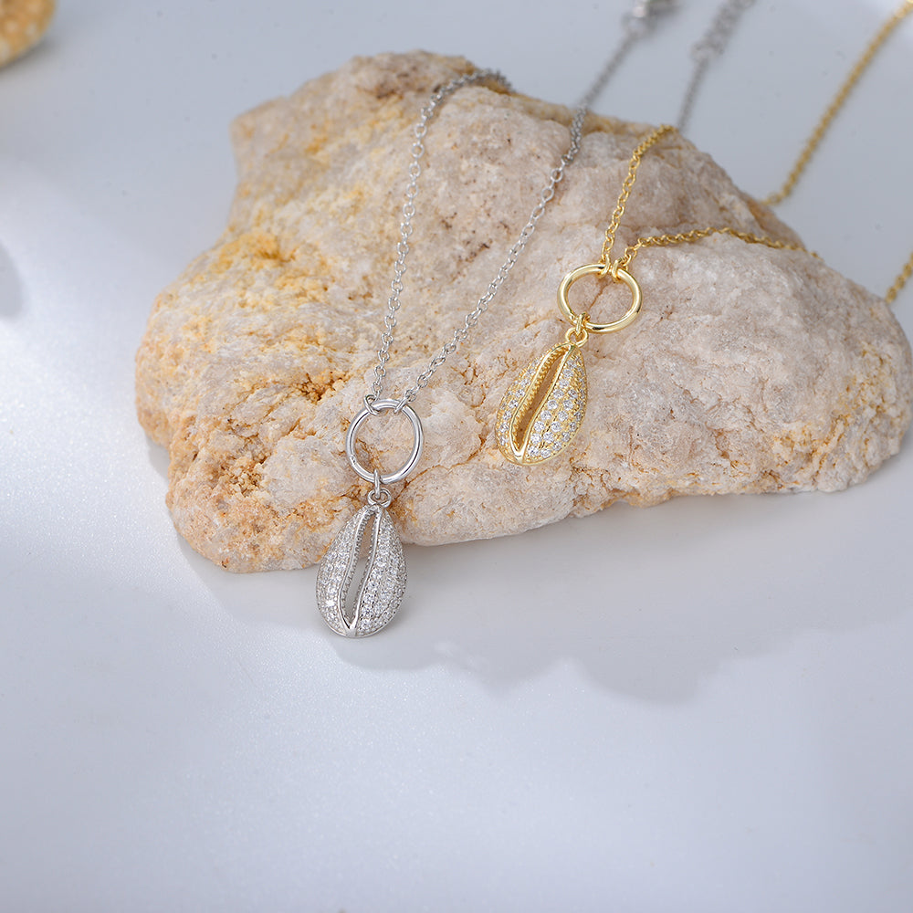 Fashion  Pave Zircon Shell Charm Women Gold Plated Anklets