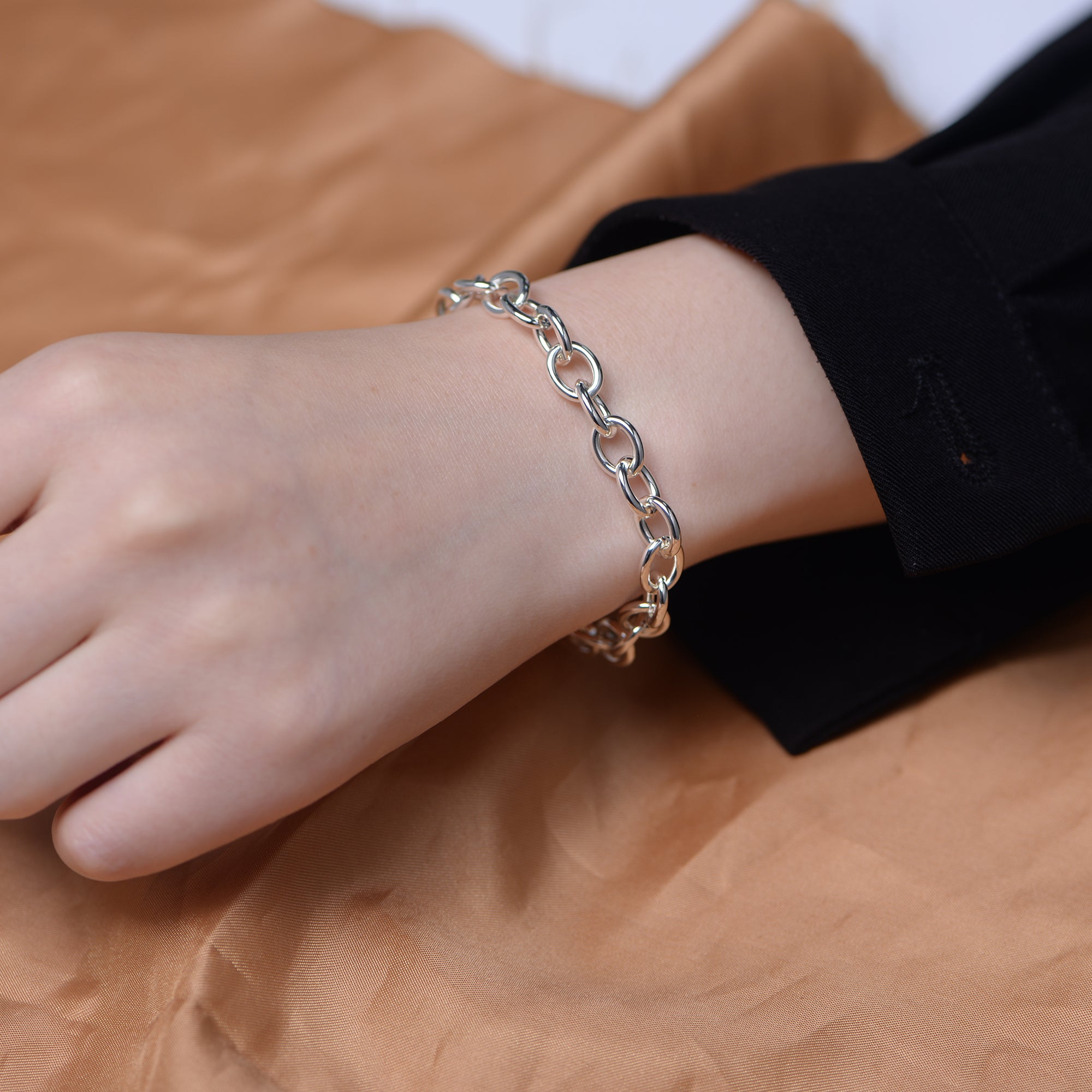 Ins Simple Fashion Solid Color High Polish Bracelet Jewelry