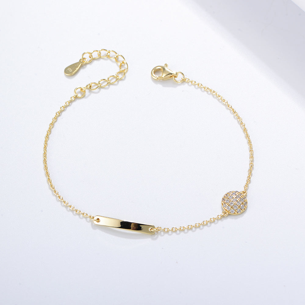 Fashion Jewelry Bar Ball Double Charms Bracelet