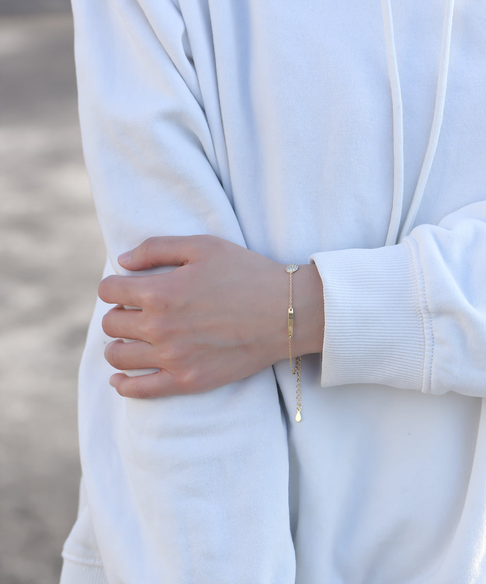 Fashion Jewelry Bar Ball Double Charms Bracelet