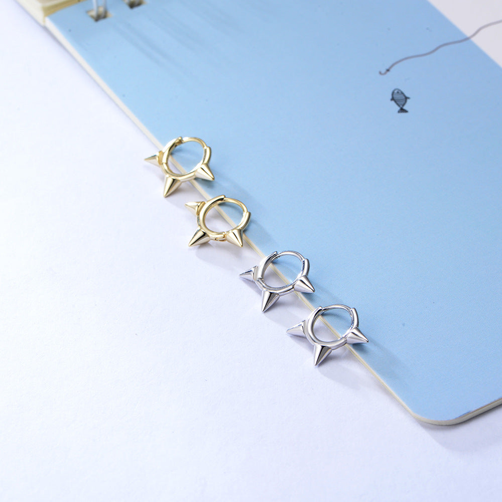 Simple  Mini Cone Huggie Earrings