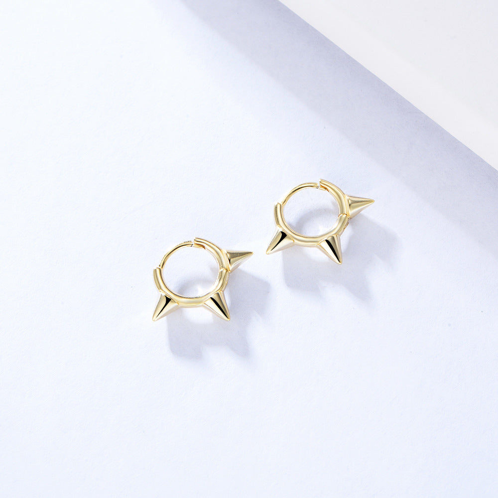 Simple  Mini Cone Huggie Earrings