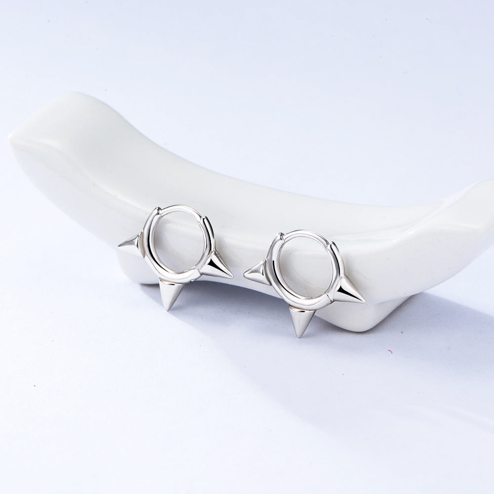 Simple  Mini Cone Huggie Earrings