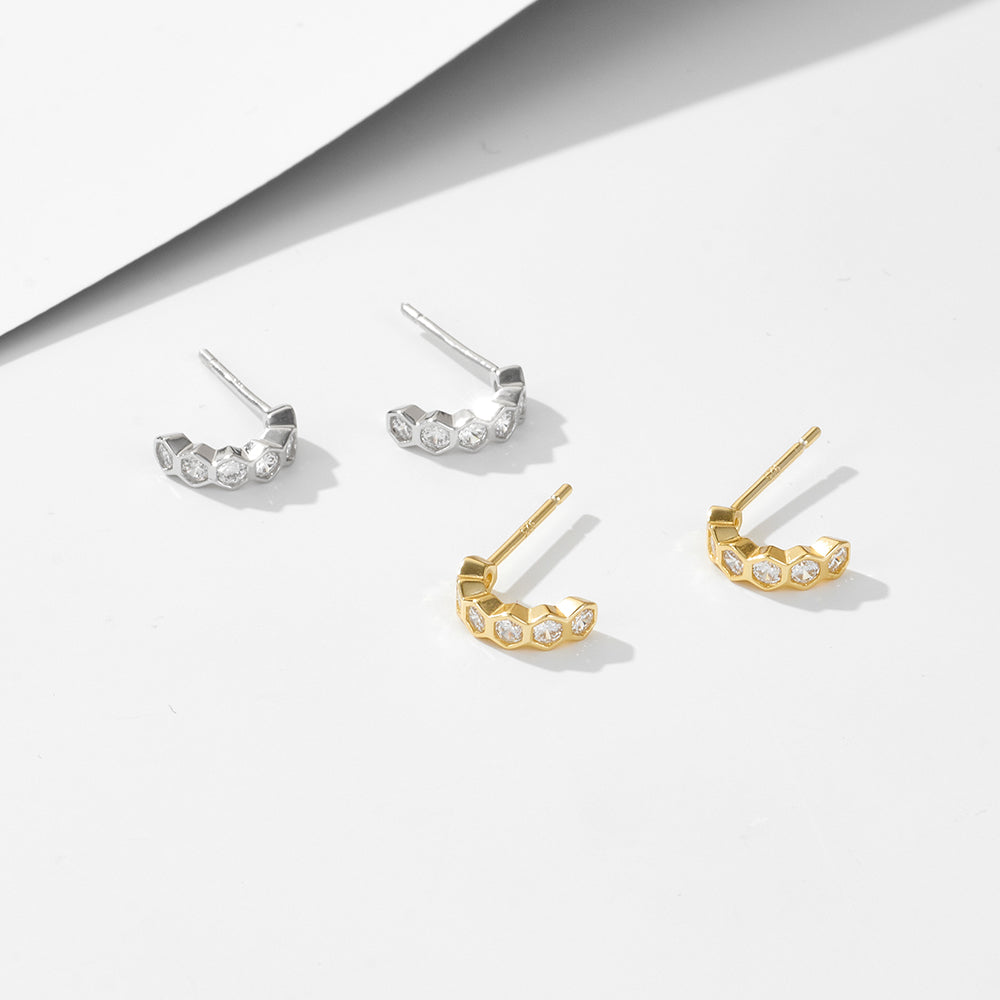 Latest Small Cuff Stud Fashion Female Beehive Earrings