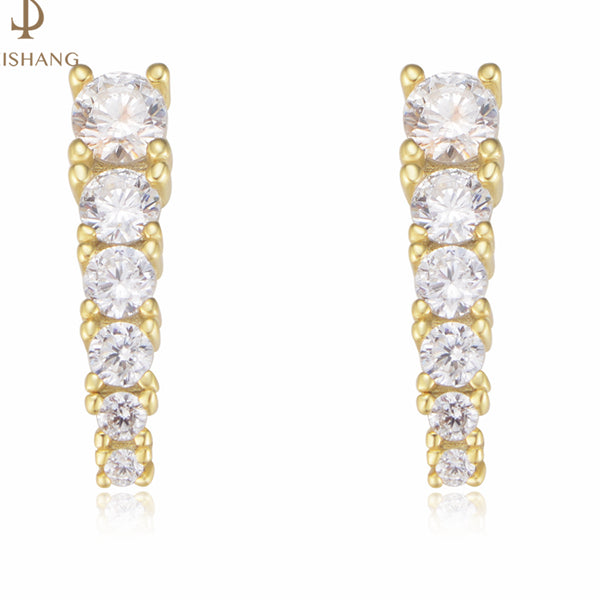 Minimalist Cute Bar Shape Zircon Stud Earring