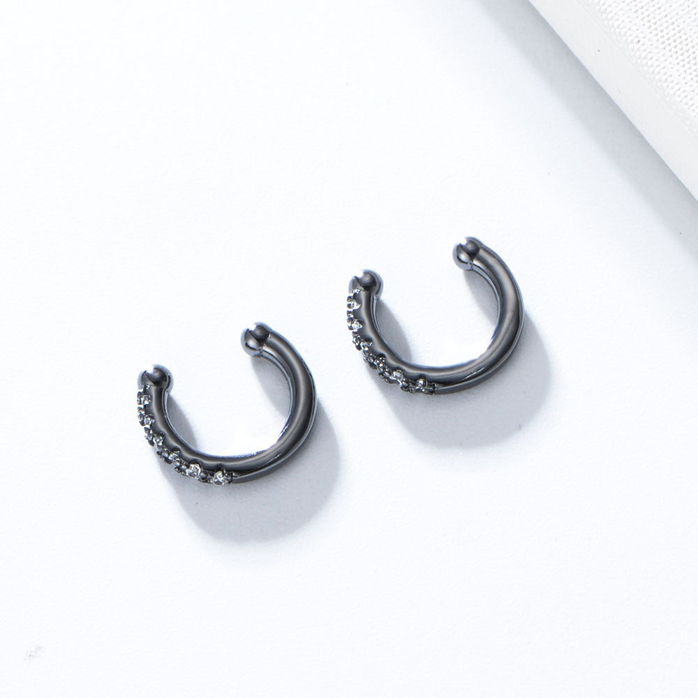 Petty Horseshoe Micro Pave Zircon Cartilage Cuff Non Pierced Earrings