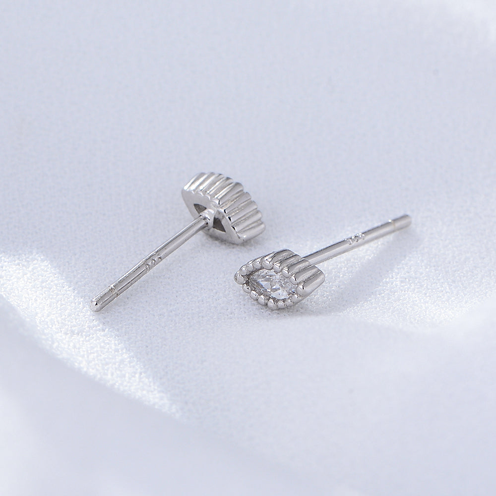 Minimalist Classic Marquise Cut Cubic Zircon Jewelry  Stud Earrings