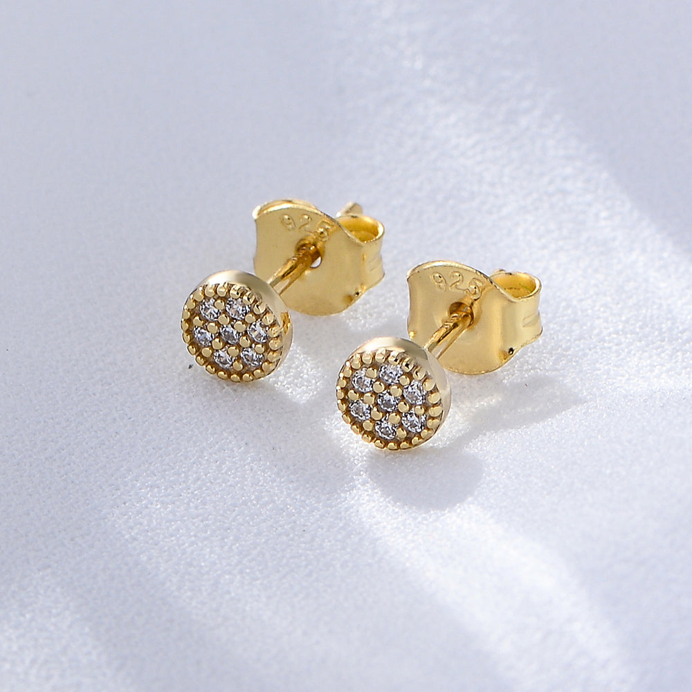 Three Stones Cubic Zirconia Simple Statement Earring