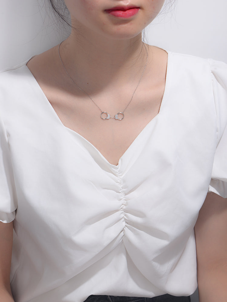 Unique Design Handcuffs Pendant Love Jewelry Necklace