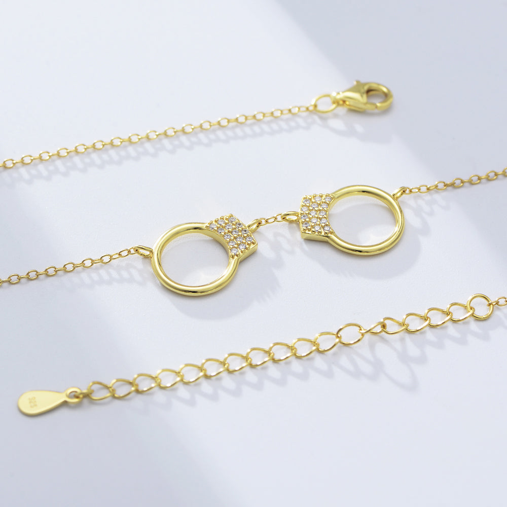 Unique Design Handcuffs Pendant Love Jewelry Necklace