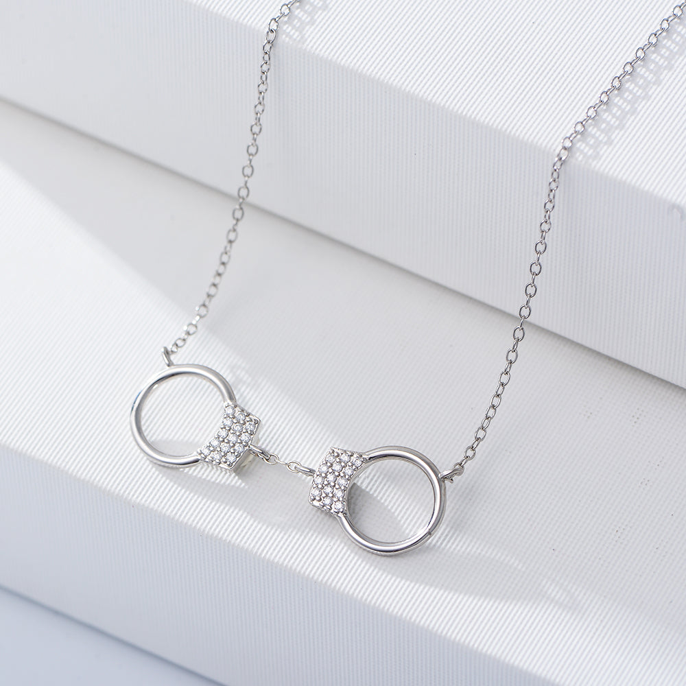 Unique Design Handcuffs Pendant Love Jewelry Necklace