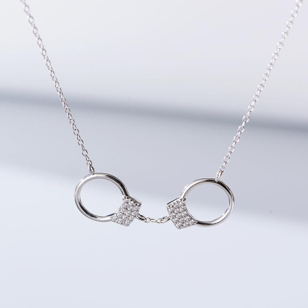 Unique Design Handcuffs Pendant Love Jewelry Necklace