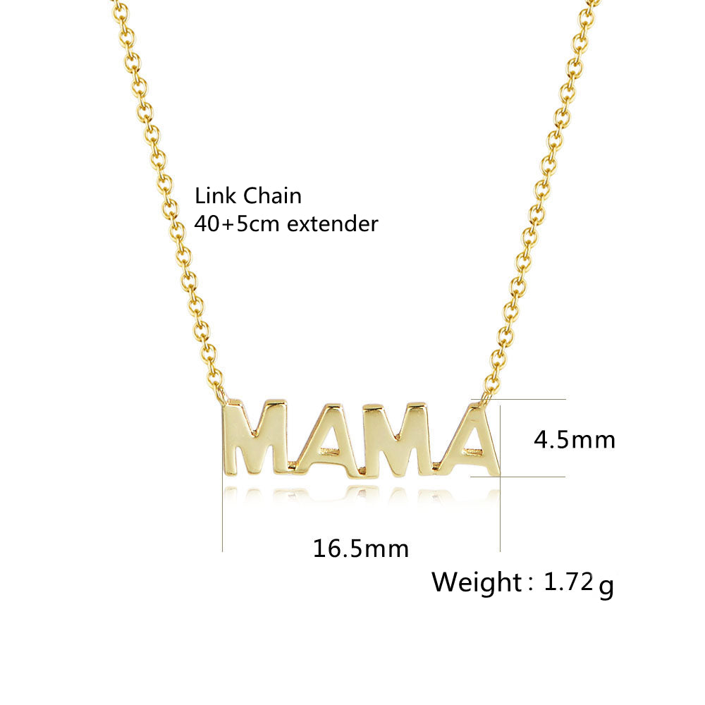 Letter Necklaces Jewelry Initial Mama Mother′ S Day Gift Necklace