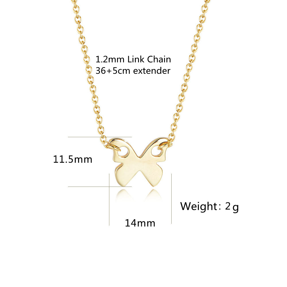 Mini Gold Butterfly  Necklace