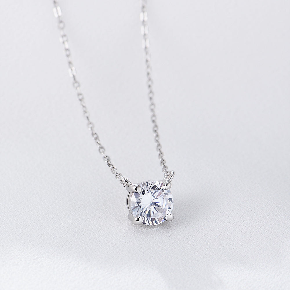 Hot 14K Gold Plated CZ  Diamond Cubic Zircon Pendant Necklace