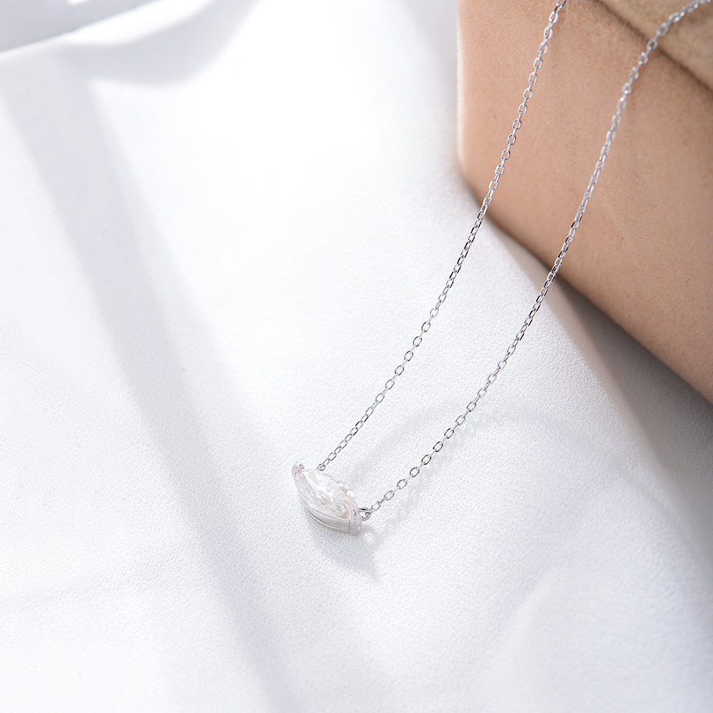 Fashion Jewelry Marquise Crystal Diamond Zirconia Pendant Necklace