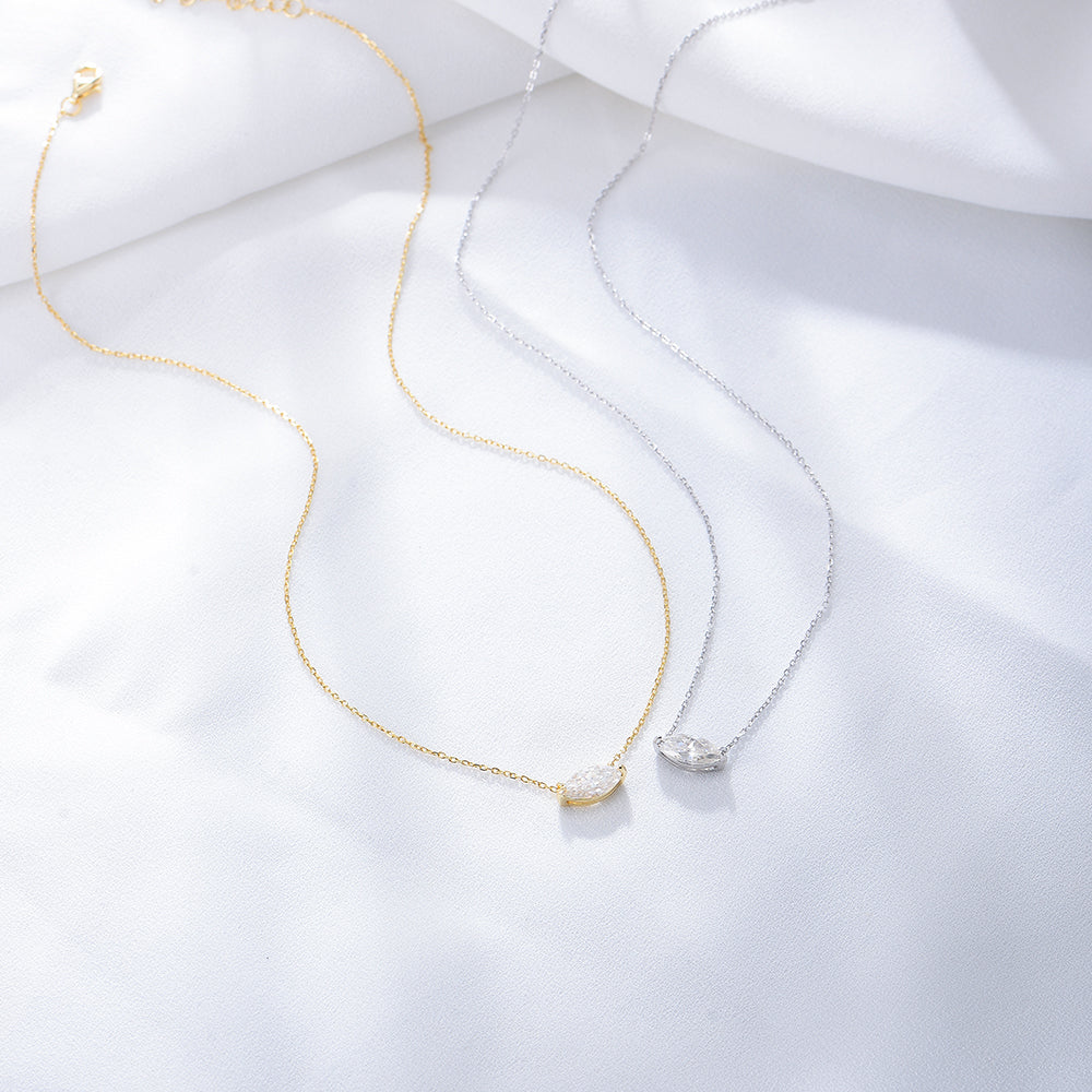 Fashion Jewelry Marquise Crystal Diamond Zirconia Pendant Necklace