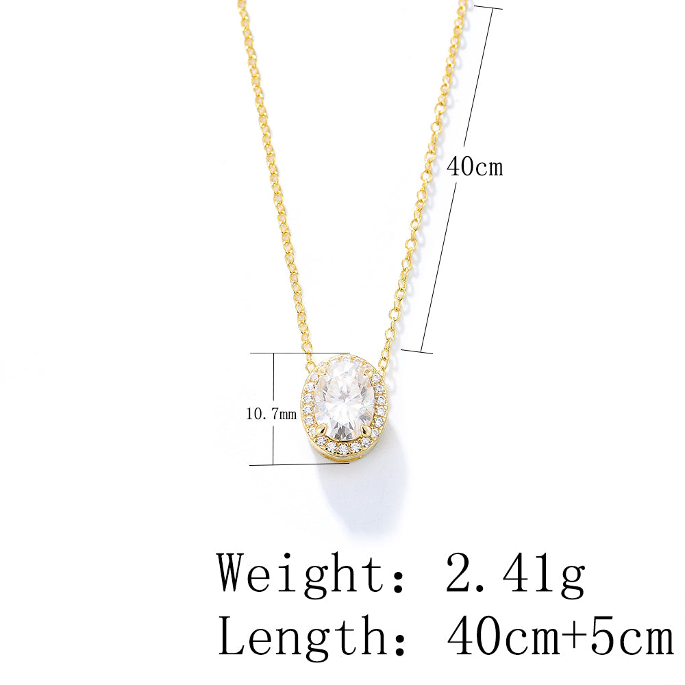 Hot Classic Bridal Wedding Cubic Zirconia Diamond Necklace
