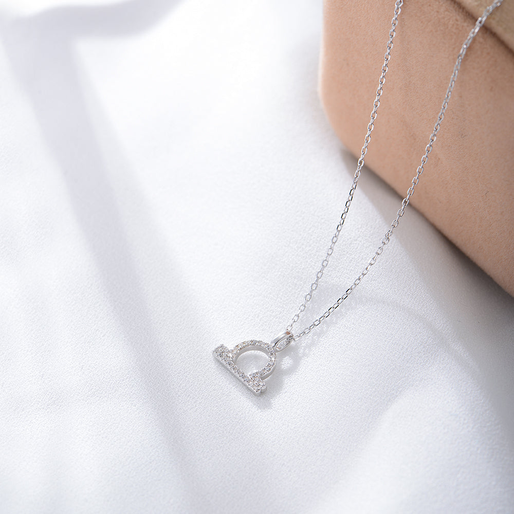 Simple CZ Twelve Constellation Pendant Necklace