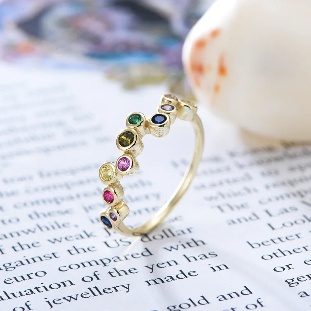 Women Jewelry Color Zirconia Ring