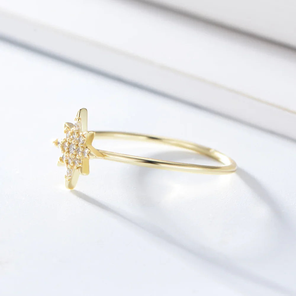 Prong Setting CZ Star Ring