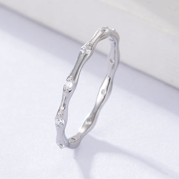 Fashion Jewelry Women Zirconia Band Ring