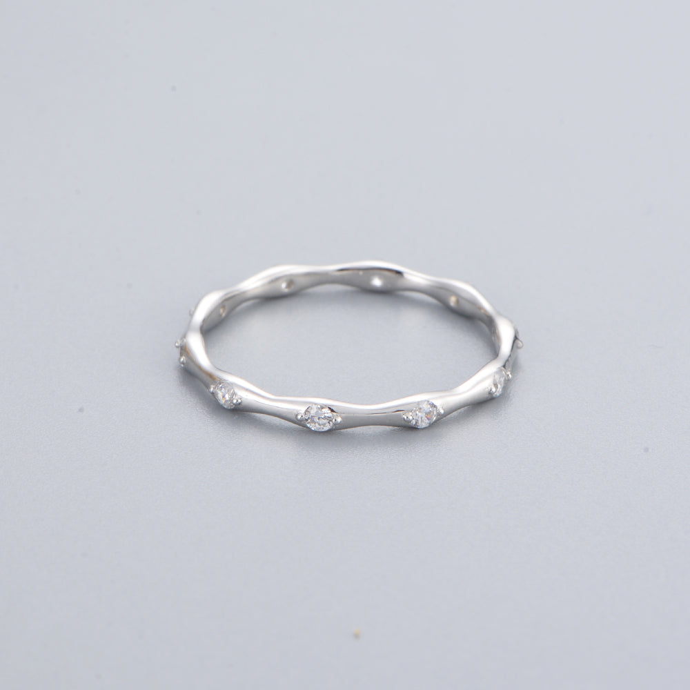 Fashion Jewelry Women Zirconia Band Ring