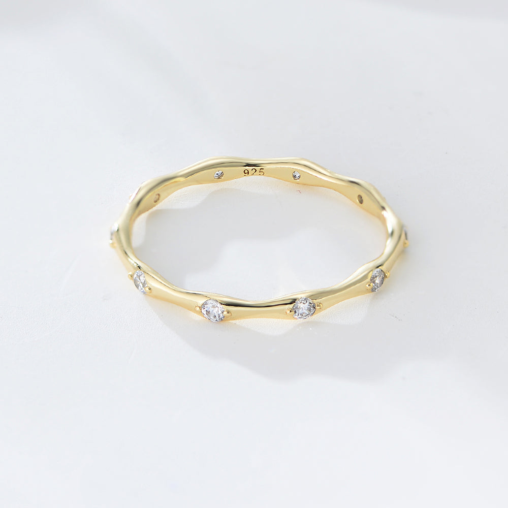 Fashion Jewelry Women Zirconia Band Ring