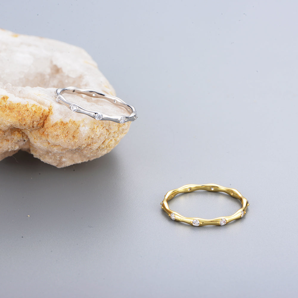 Fashion Jewelry Women Zirconia Band Ring