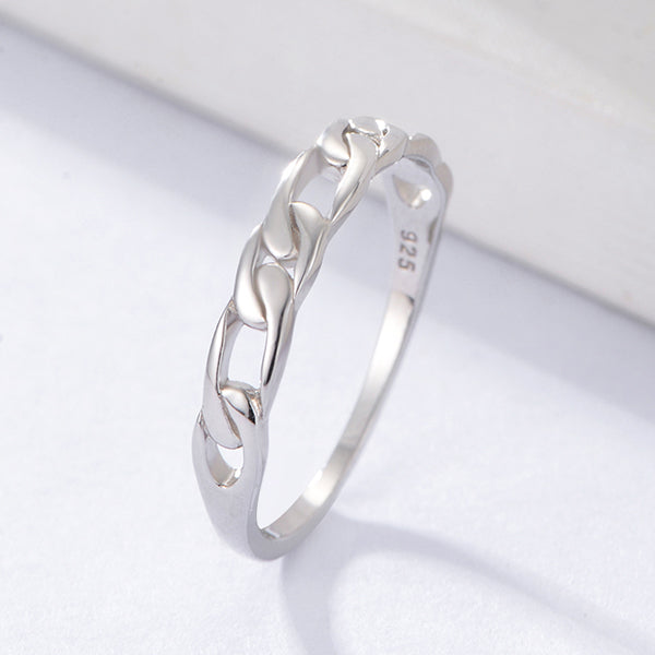 Fashion Women Jewelry  Cuban Chain Ring