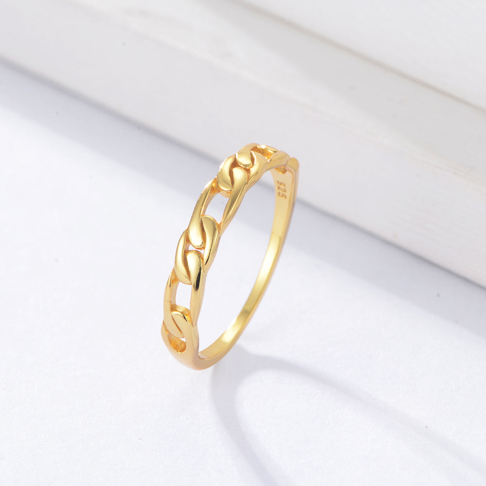 Fashion Women Jewelry  Cuban Chain Ring