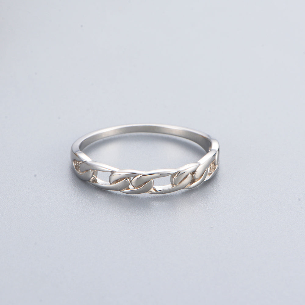 Fashion Women Jewelry  Cuban Chain Ring