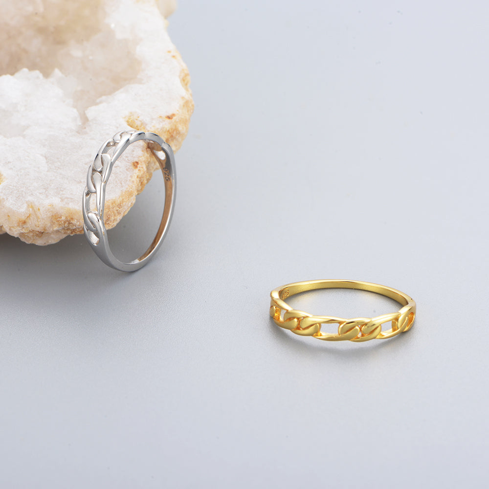 Fashion Women Jewelry  Cuban Chain Ring