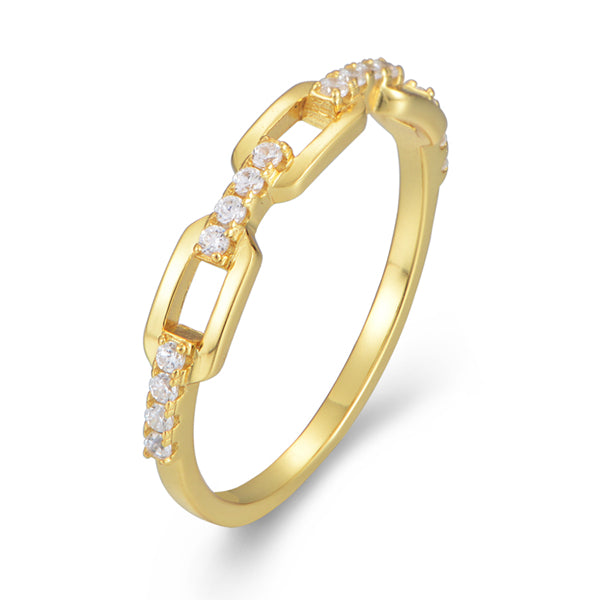Personalized Half Chain Engagement Wedding Ring Jewelry