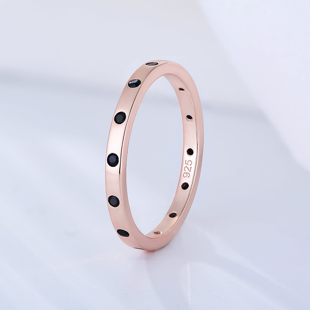 Rhodium/Gold/Rose Gold Plated Zircon Band Ring