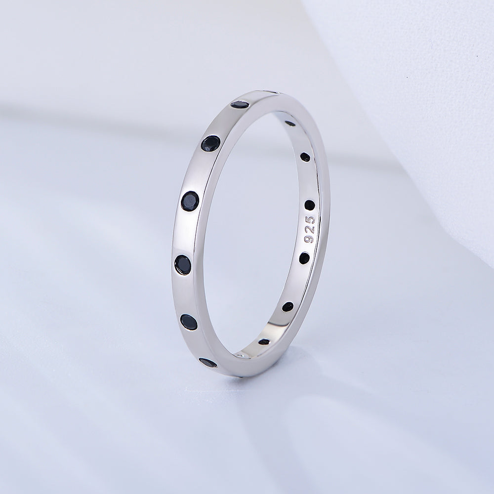 Rhodium/Gold/Rose Gold Plated Zircon Band Ring