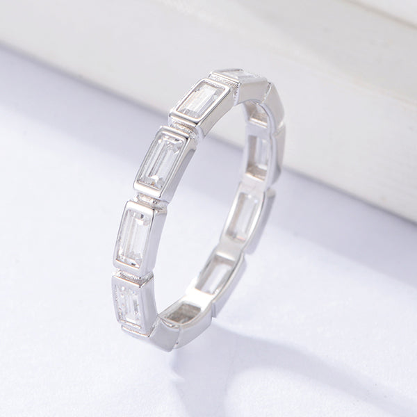 Fine Jewelry Zircon Eternity Rings