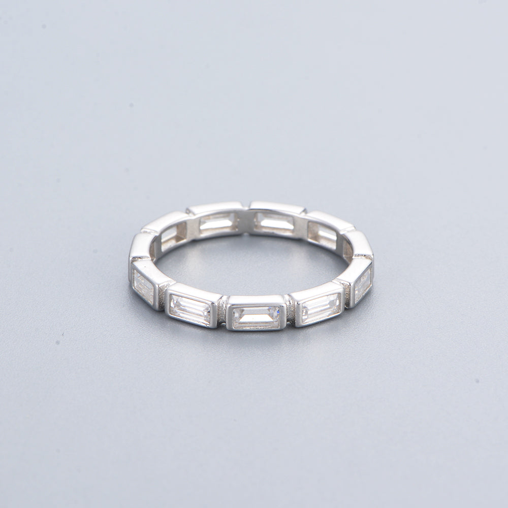 Fine Jewelry Zircon Eternity Rings