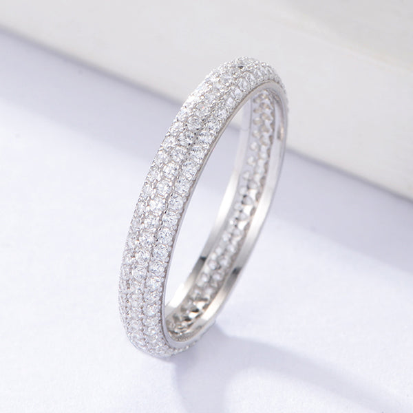 Engagement Jewelry Full Diamond Pave Cubic Zirconia Vintage Rings