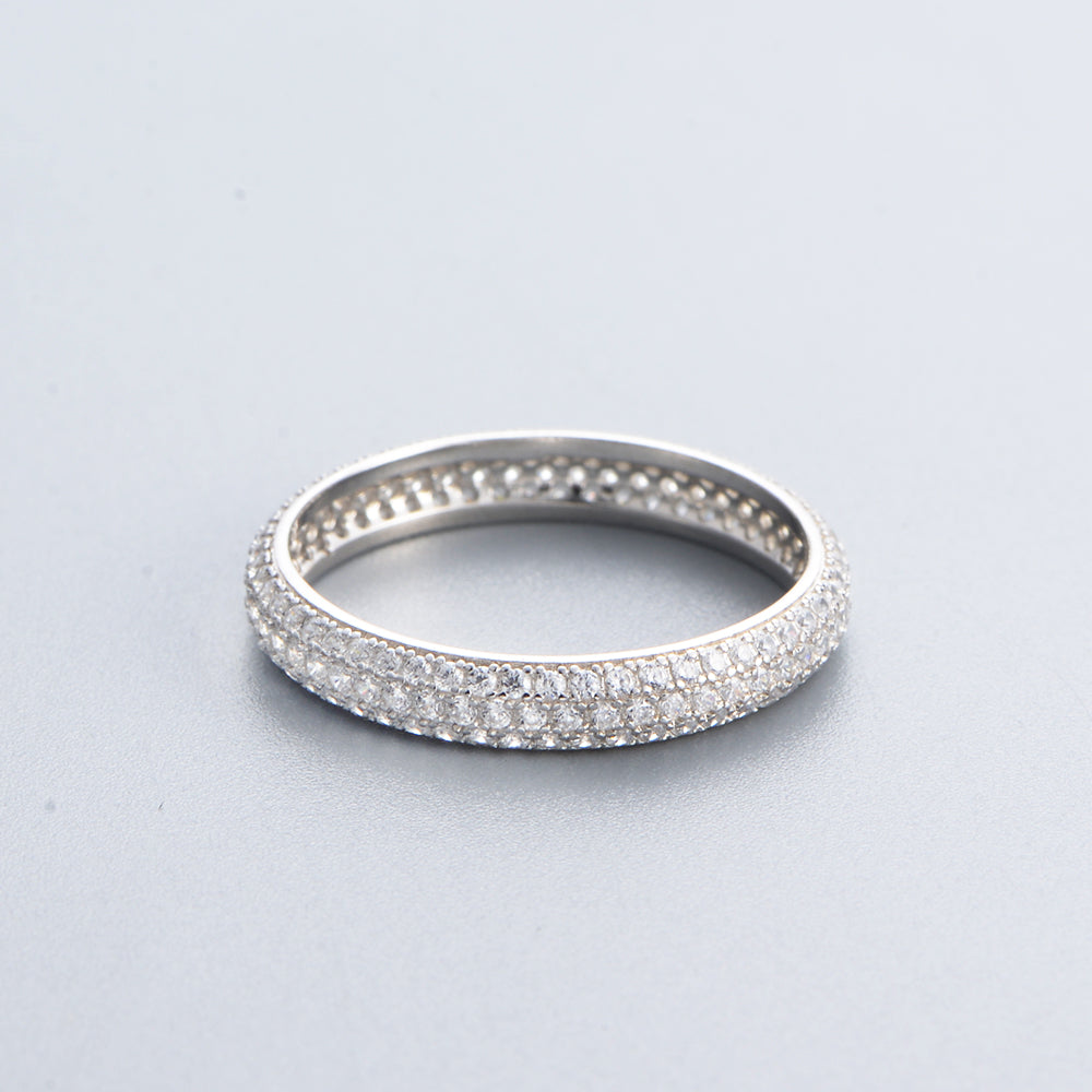 Engagement Jewelry Full Diamond Pave Cubic Zirconia Vintage Rings