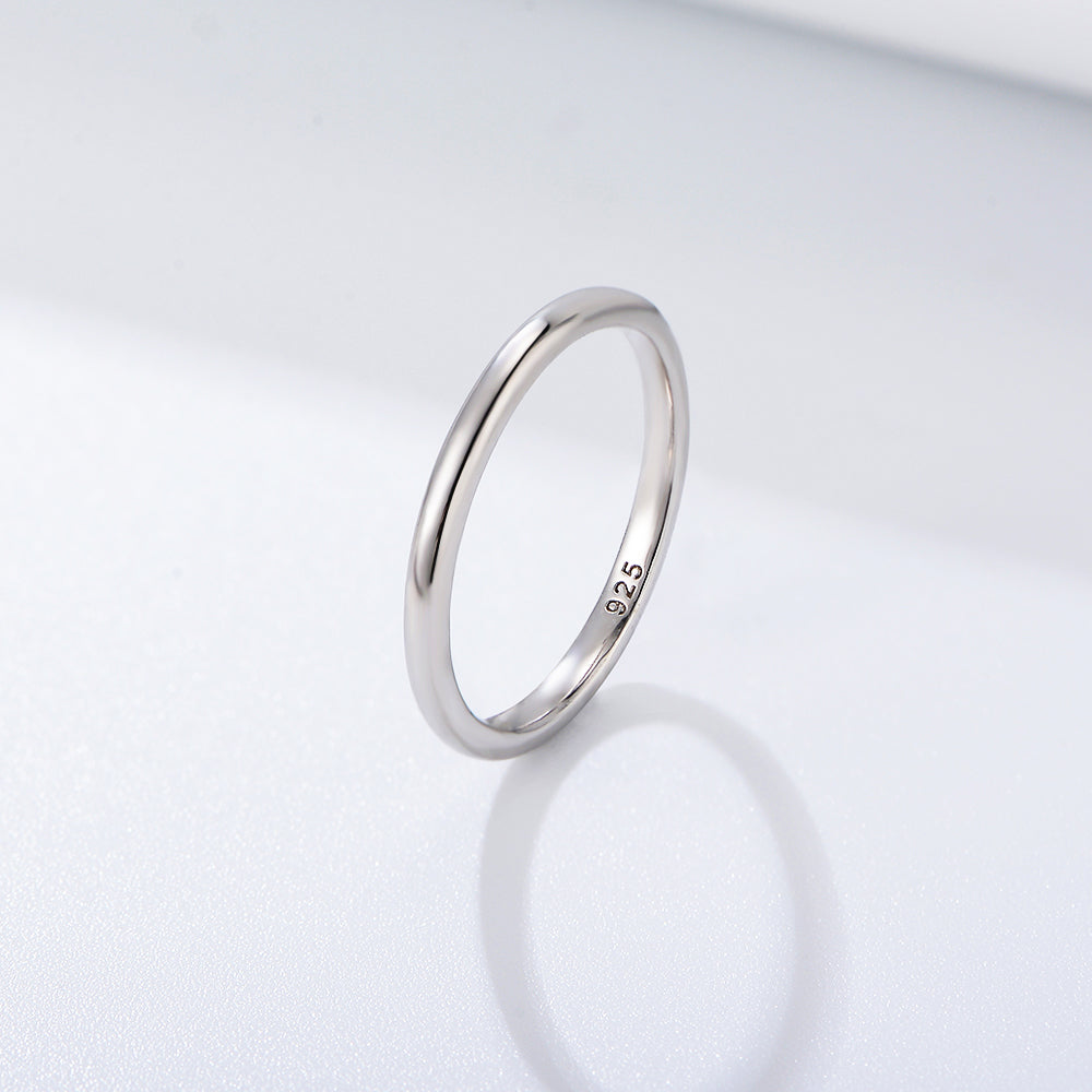 High Polished Hypoallergenic Smooth Band Ring