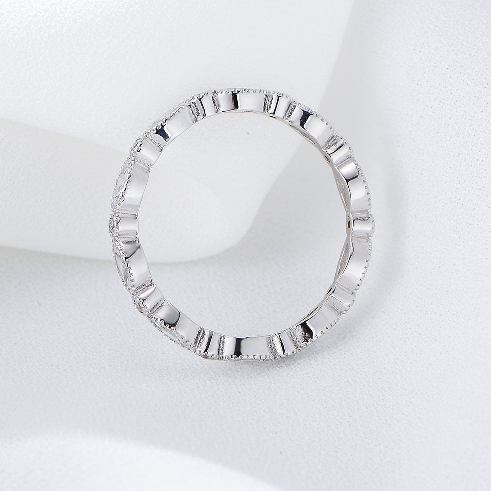 Fashion Woman Couple Geometric Zircon Ring