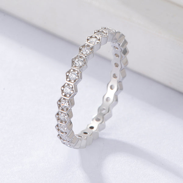 Trendy CZ Eternity Ring Jewelry