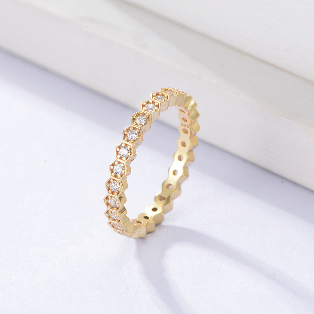 Trendy CZ Eternity Ring Jewelry