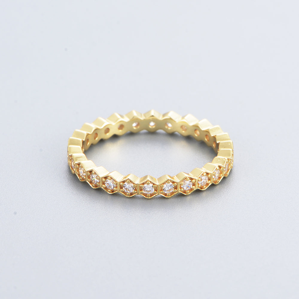 Trendy CZ Eternity Ring Jewelry