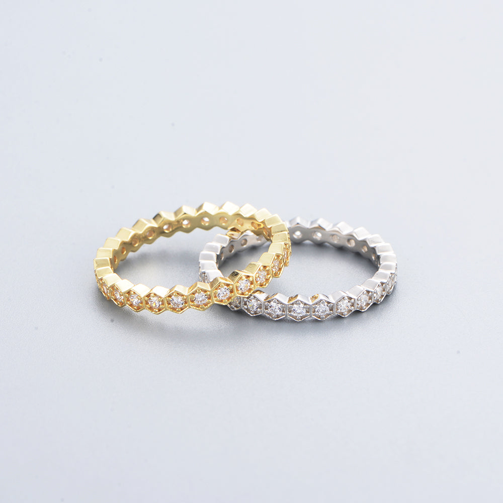 Trendy CZ Eternity Ring Jewelry